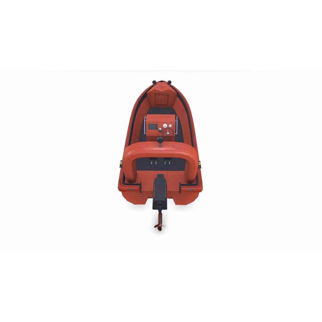 Fast Rescue Boat 3D Model – Low Poly PBR Game Asset, FBX - View 9