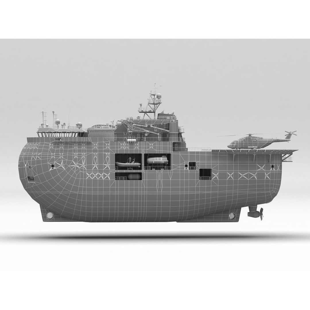 Self-Propelled Platform North Pole 3D Model – PBR Industrial Vessel, FBX - View 5