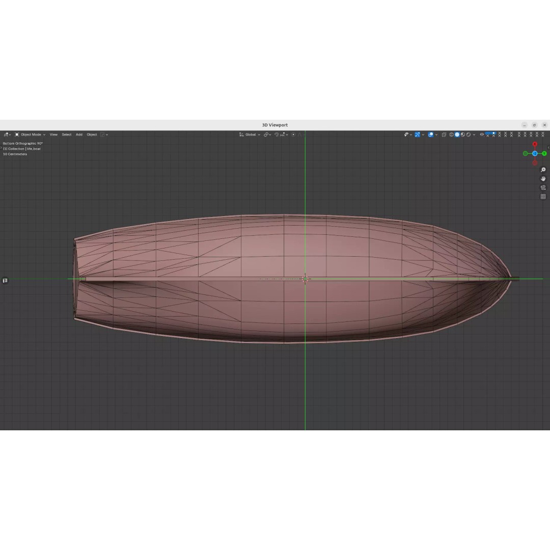 Lifeboat 3D Model – Low Poly Game-Ready Asset, FBX - View 11