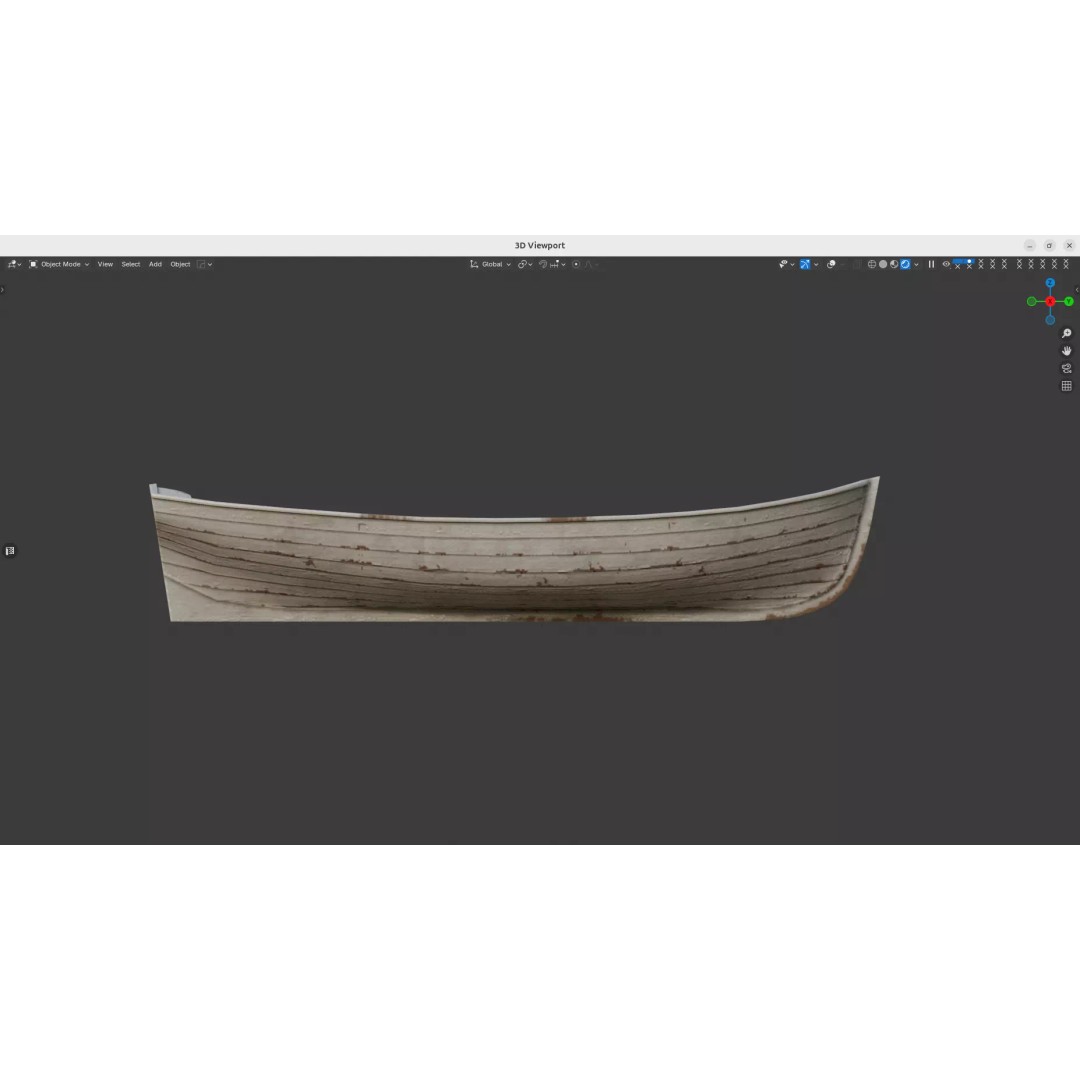 Lifeboat 3D Model – Low Poly Game-Ready Asset, FBX - View 8