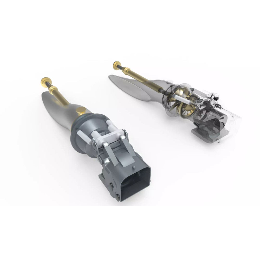 Water Jet Propulsion 3D Model – Marine Engine for Game Ready Use, FBX - View 2