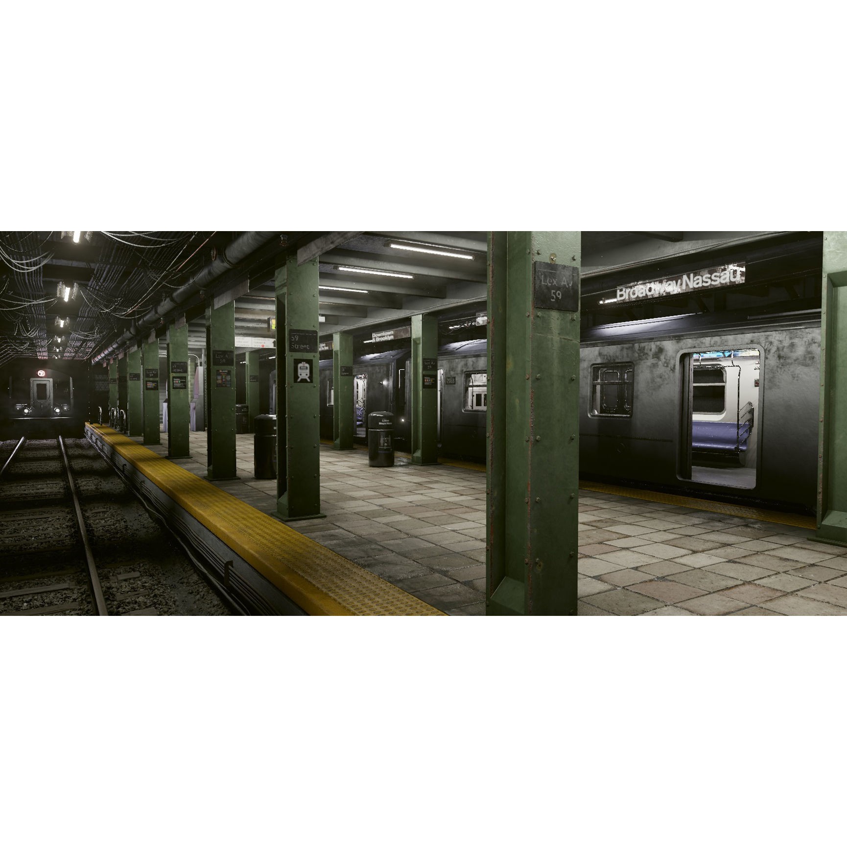 Subway Station - Low-Poly Game-Ready 3D Model - View 13