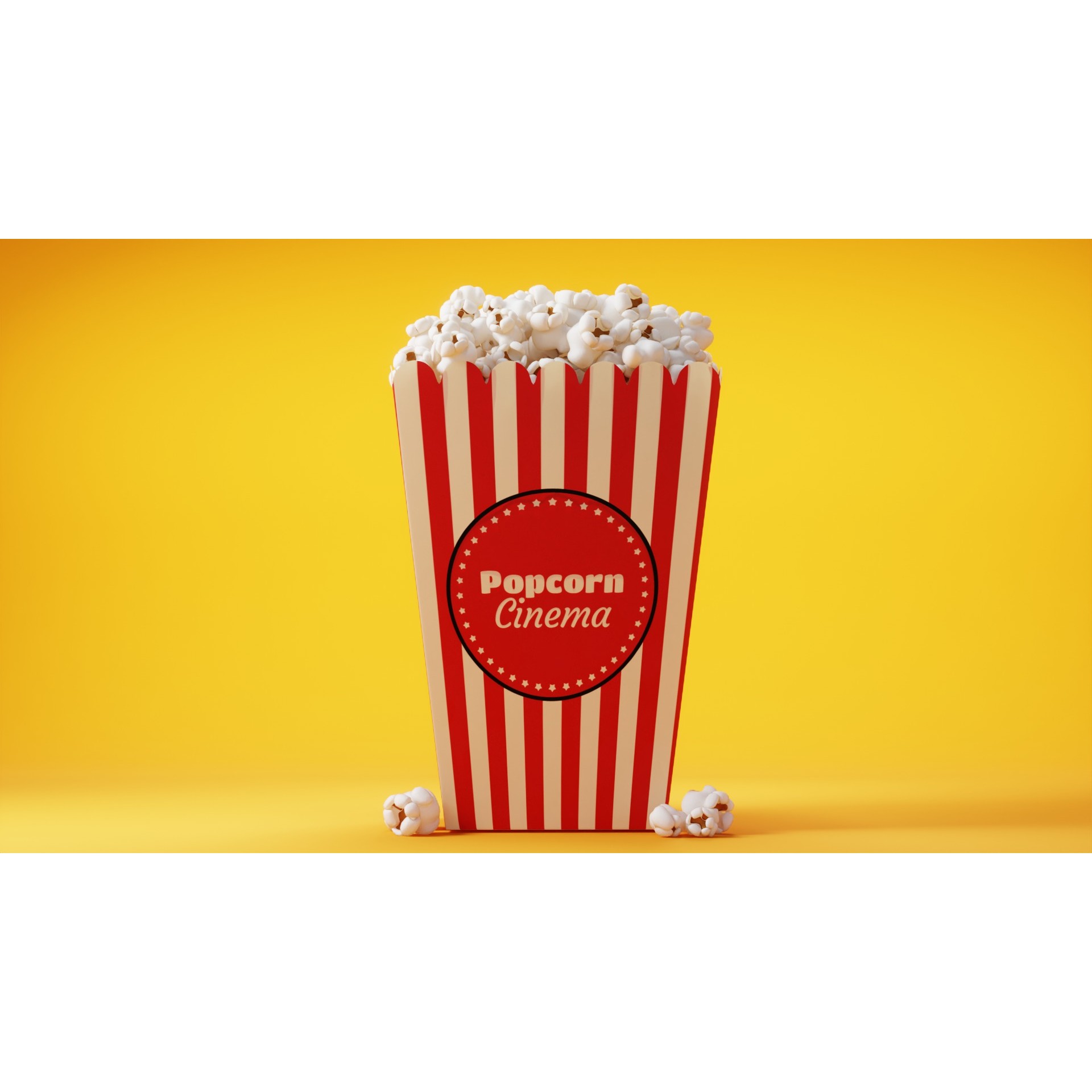 Cinema Popcorn - Game-Ready 3D Model - View 11