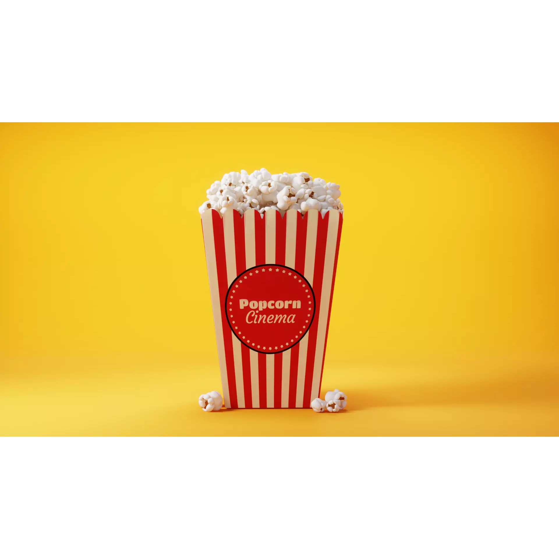 Cinema Popcorn - Game-Ready 3D Model - View 2