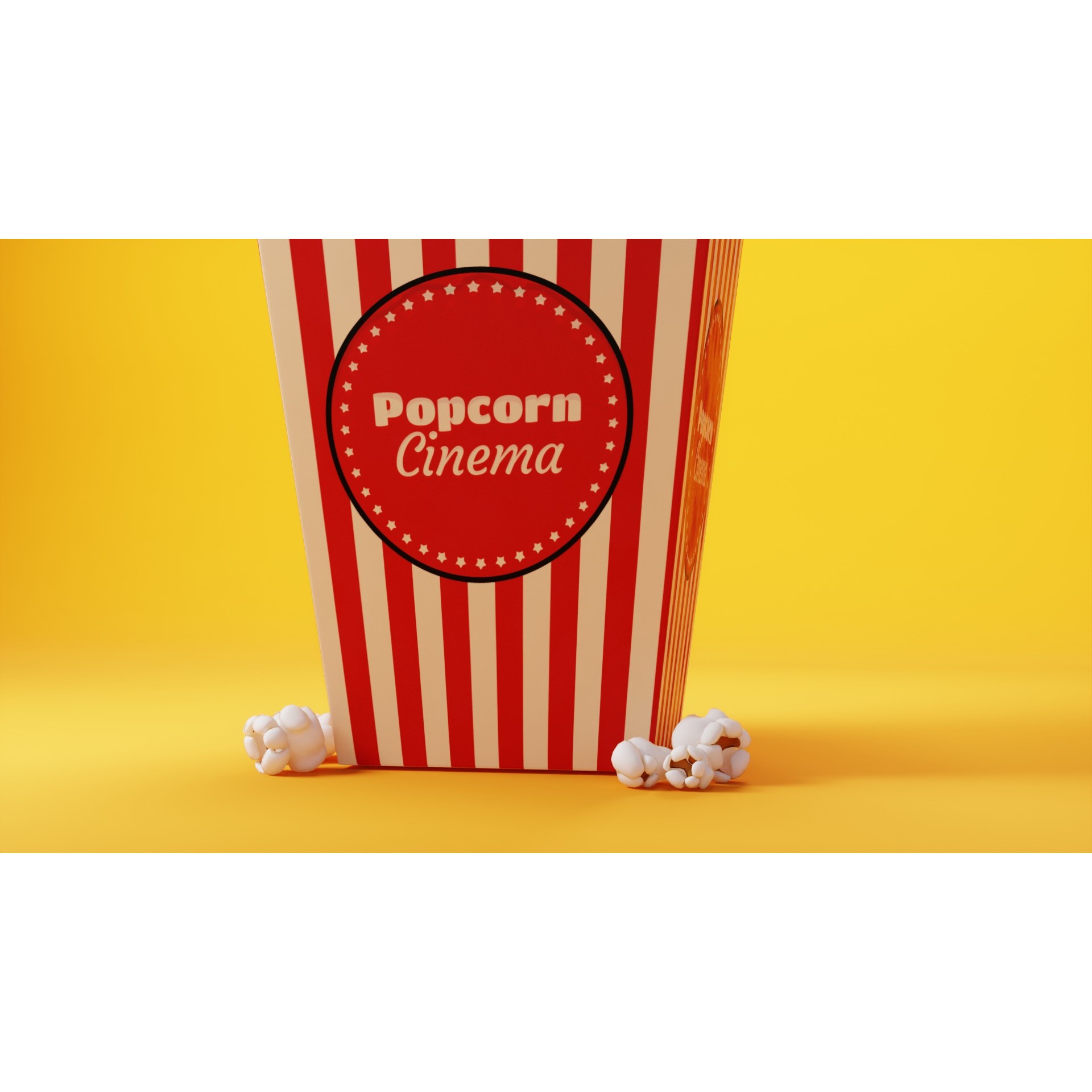 Cinema Popcorn - Game-Ready 3D Model - View 3