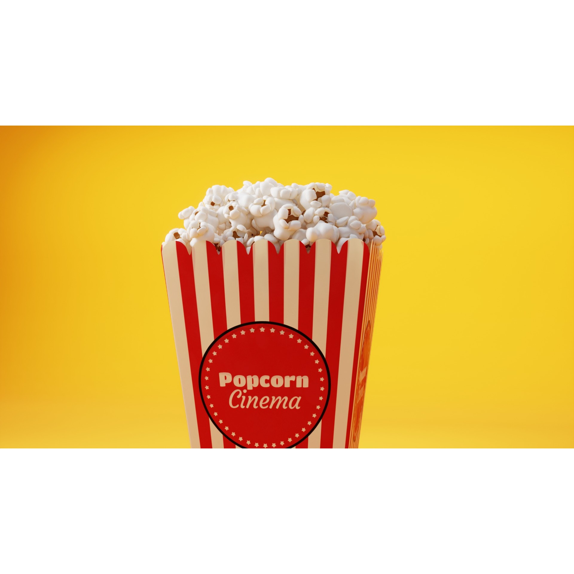 Cinema Popcorn - Game-Ready 3D Model - View 4