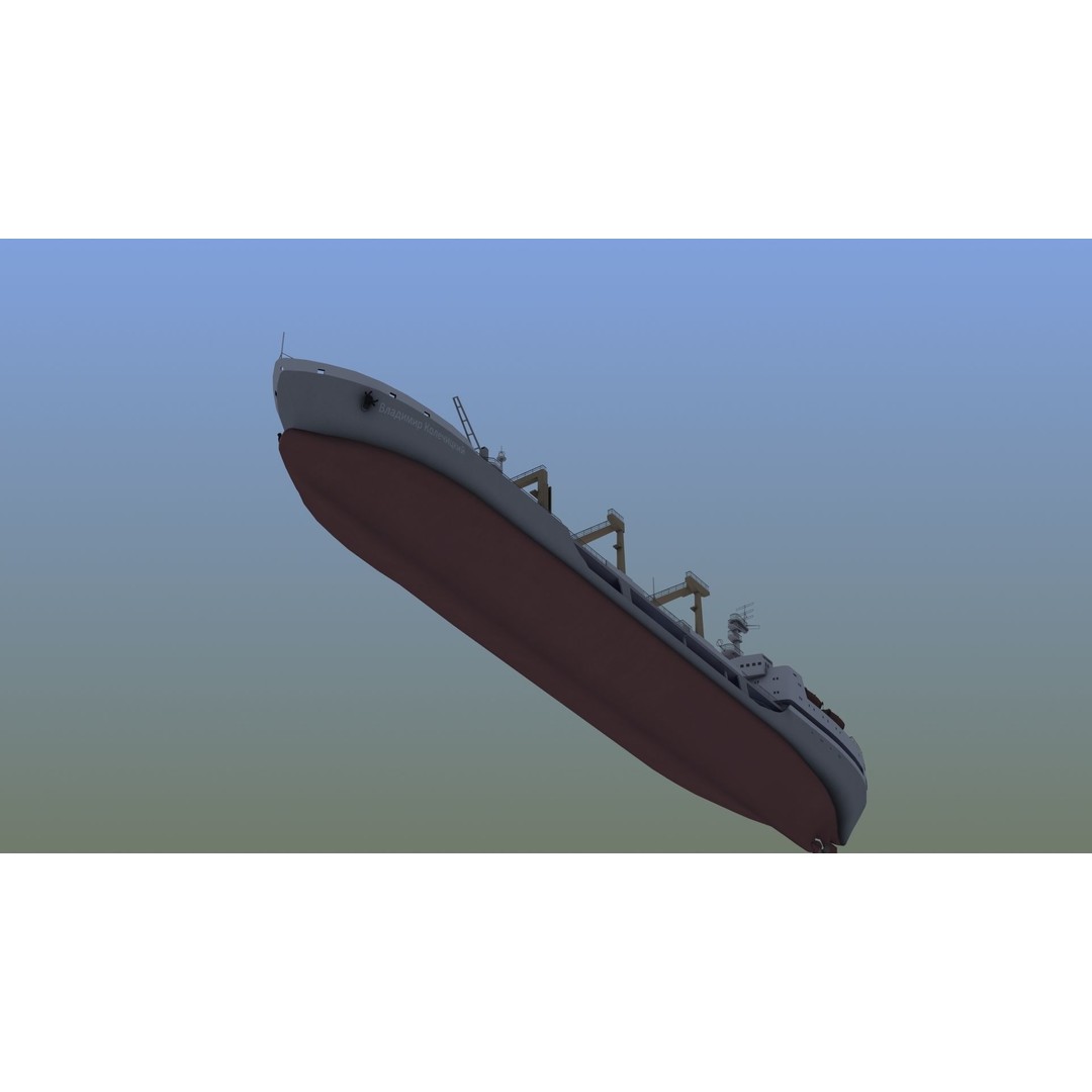 Boris Chilikin Fleet Oiler 3D Model – PBR Supply Ship, FBX, OBJ - View 18