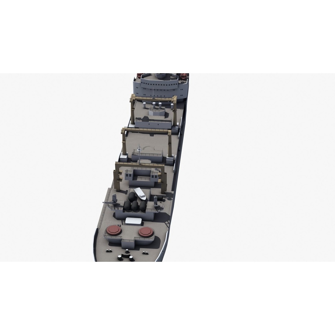 Boris Chilikin Fleet Oiler 3D Model – PBR Supply Ship, FBX, OBJ - View 22
