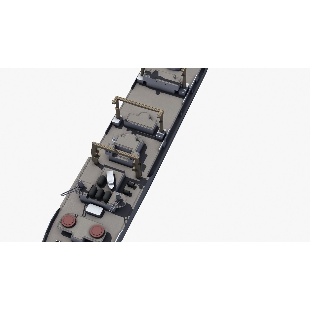 Boris Chilikin Fleet Oiler 3D Model – PBR Supply Ship, FBX, OBJ - View 26