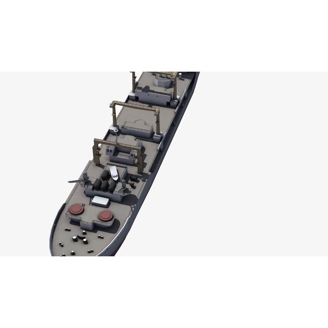 Boris Chilikin Fleet Oiler 3D Model – PBR Supply Ship, FBX, OBJ - View 28