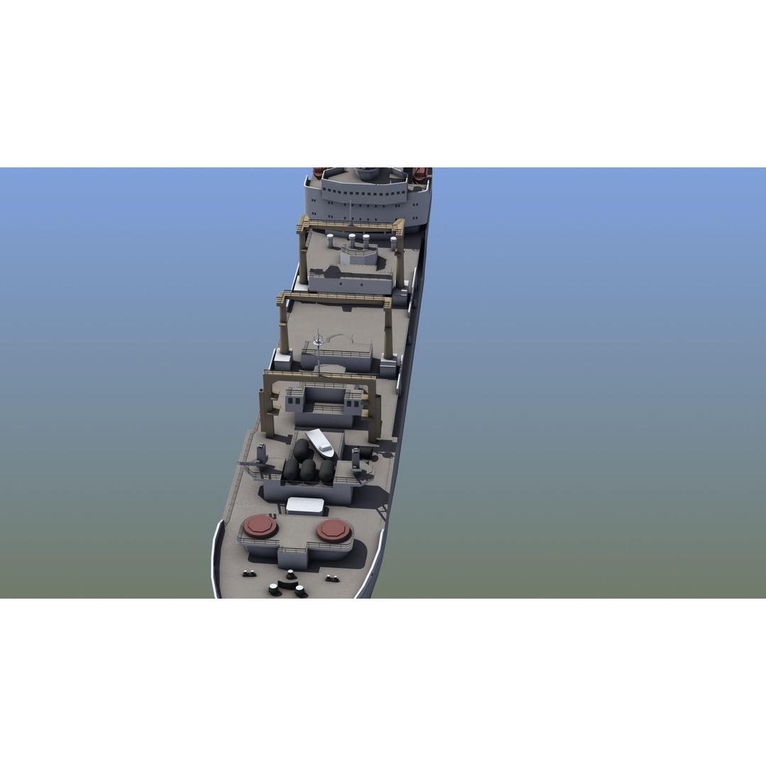 Boris Chilikin Fleet Oiler 3D Model – PBR Supply Ship, FBX, OBJ - View 3