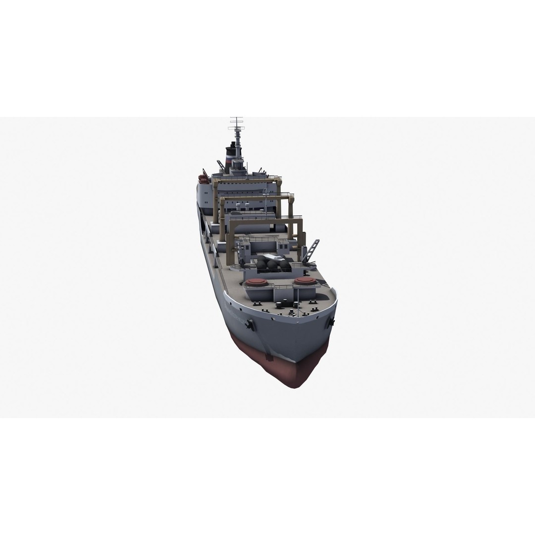 Boris Chilikin Fleet Oiler 3D Model – PBR Supply Ship, FBX, OBJ - View 35