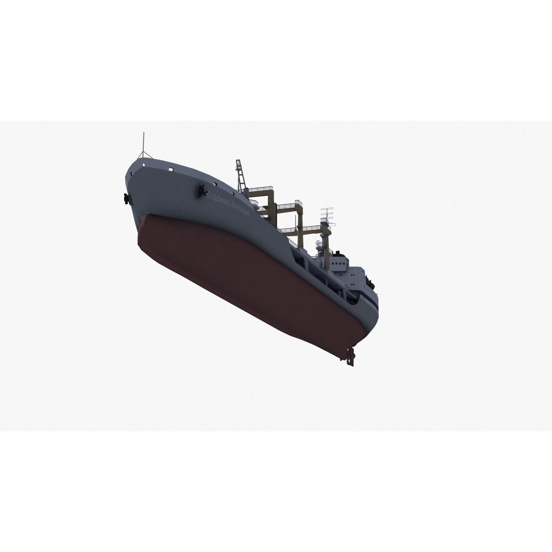 Boris Chilikin Fleet Oiler 3D Model – PBR Supply Ship, FBX, OBJ - View 36