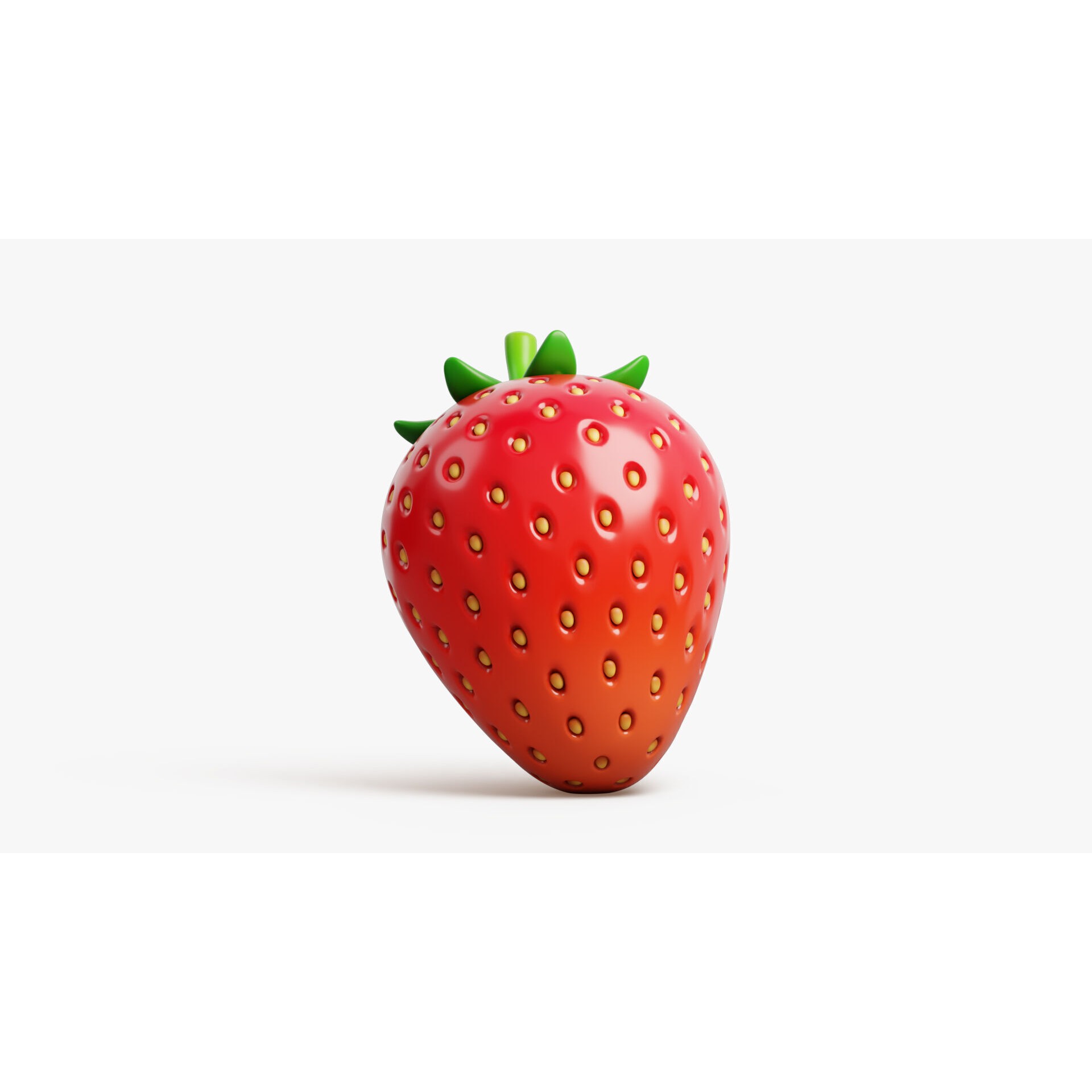 Strawberry - Stylized 3D Model - View 5