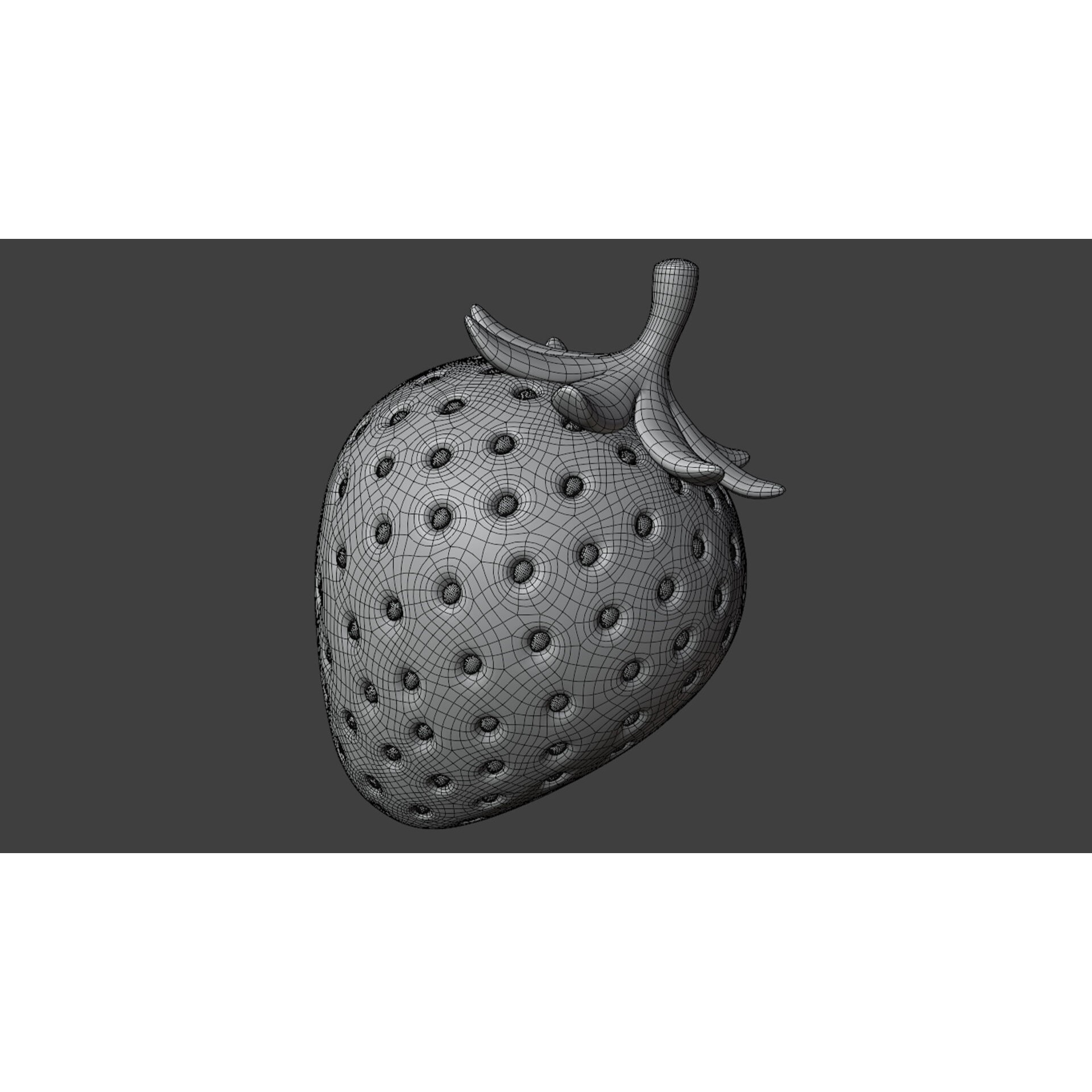 Strawberry - Stylized 3D Model - View 7