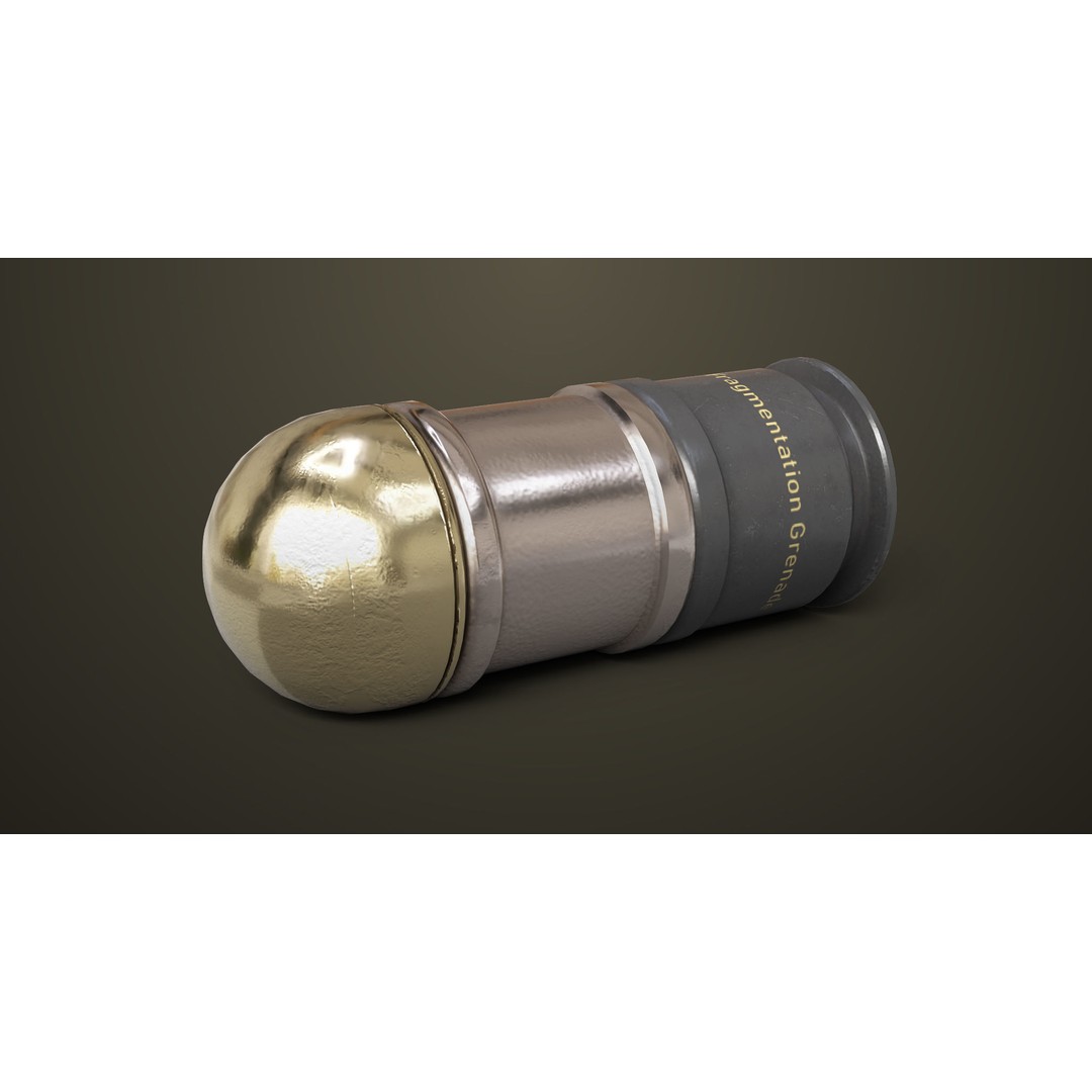 Grenade Launcher 3D Model – Low Poly PBR Game Asset for Unity & Unreal - View 27