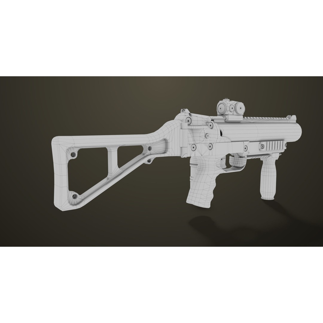 Grenade Launcher 3D Model – Low Poly PBR Game Asset for Unity & Unreal - View 34