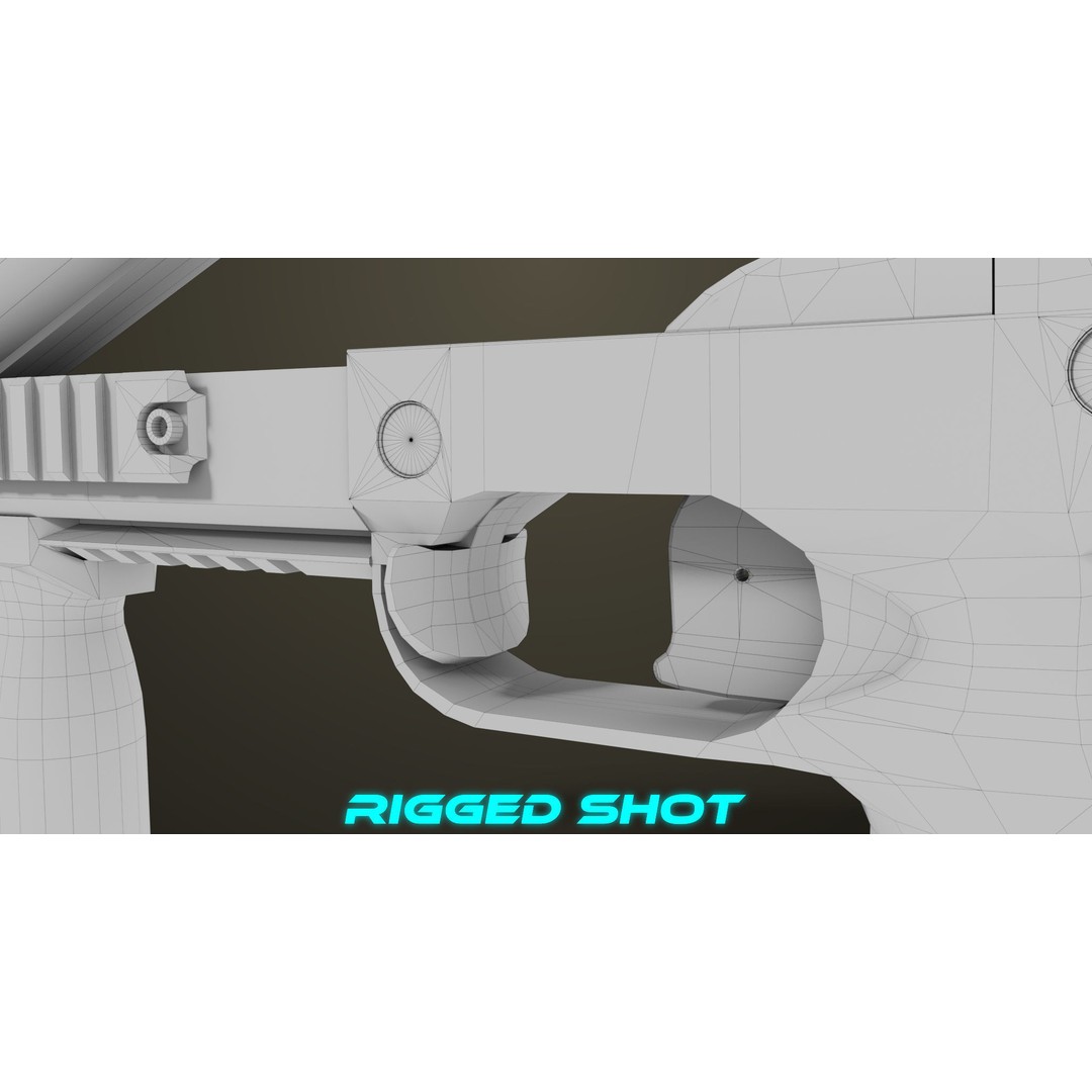 Grenade Launcher 3D Model – Low Poly PBR Game Asset for Unity & Unreal - View 40