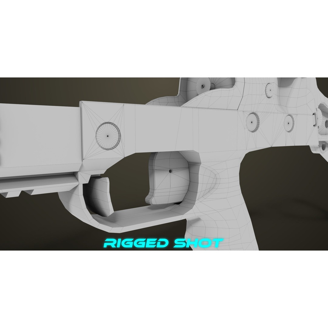 Grenade Launcher 3D Model – Low Poly PBR Game Asset for Unity & Unreal - View 41