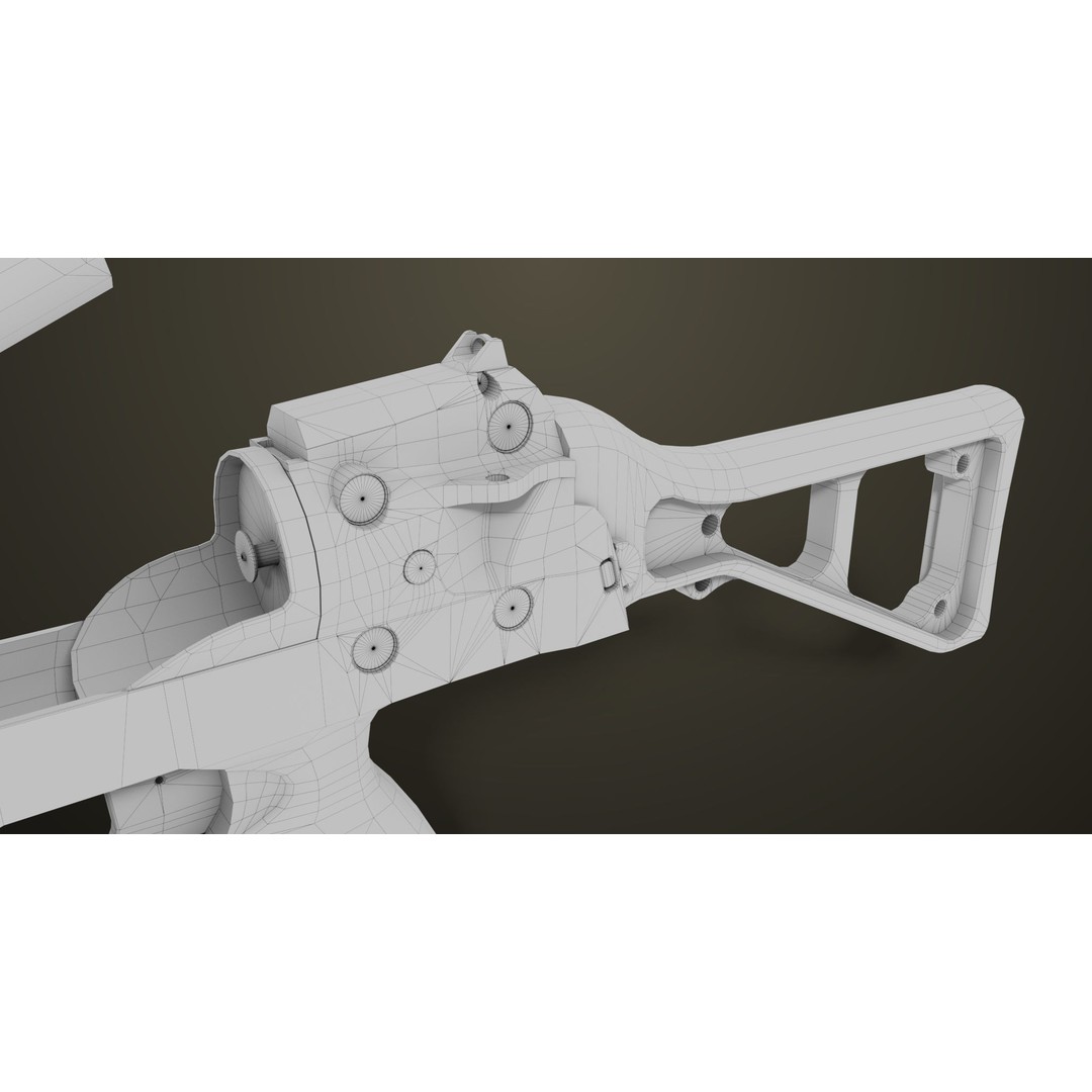 Grenade Launcher 3D Model – Low Poly PBR Game Asset for Unity & Unreal - View 44