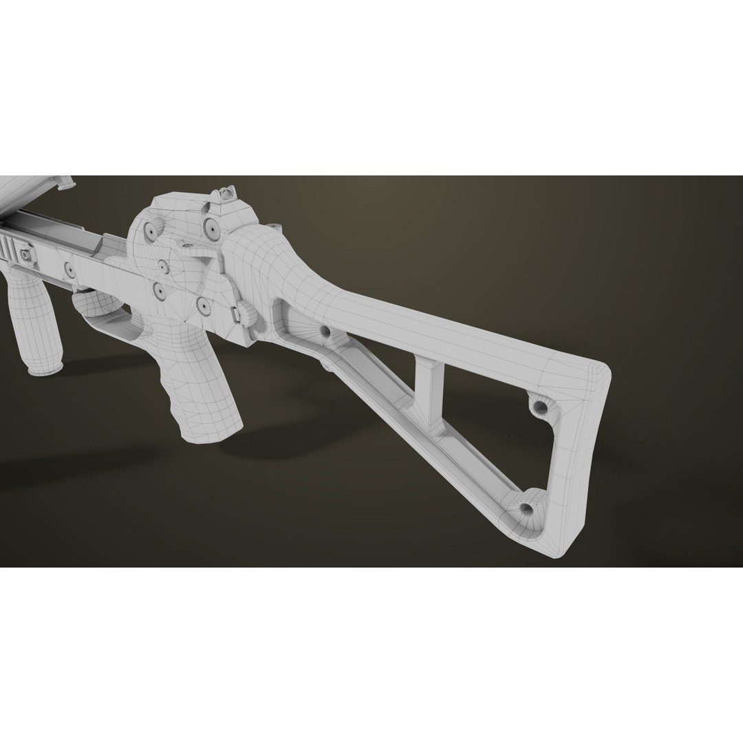 Grenade Launcher 3D Model – Low Poly PBR Game Asset for Unity & Unreal - View 45