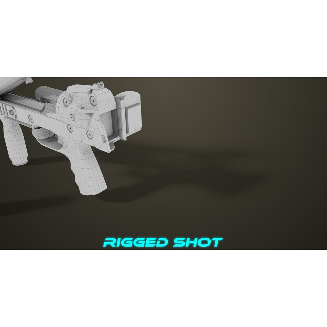 Grenade Launcher 3D Model – Low Poly PBR Game Asset for Unity & Unreal - View 46