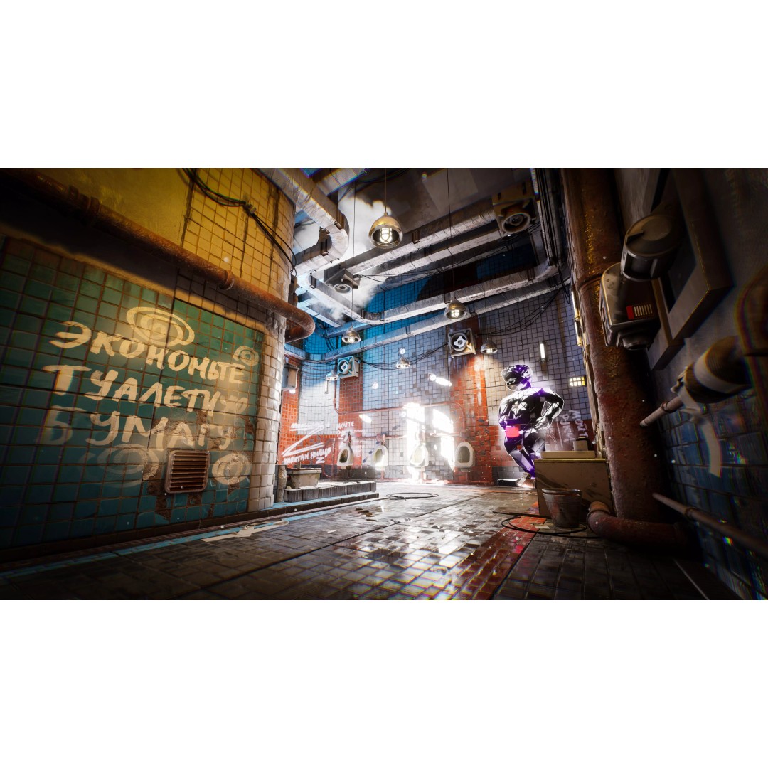 Cyberpunk Toilet 3D Model – Low Poly Game Asset, PBR Textures - View 2