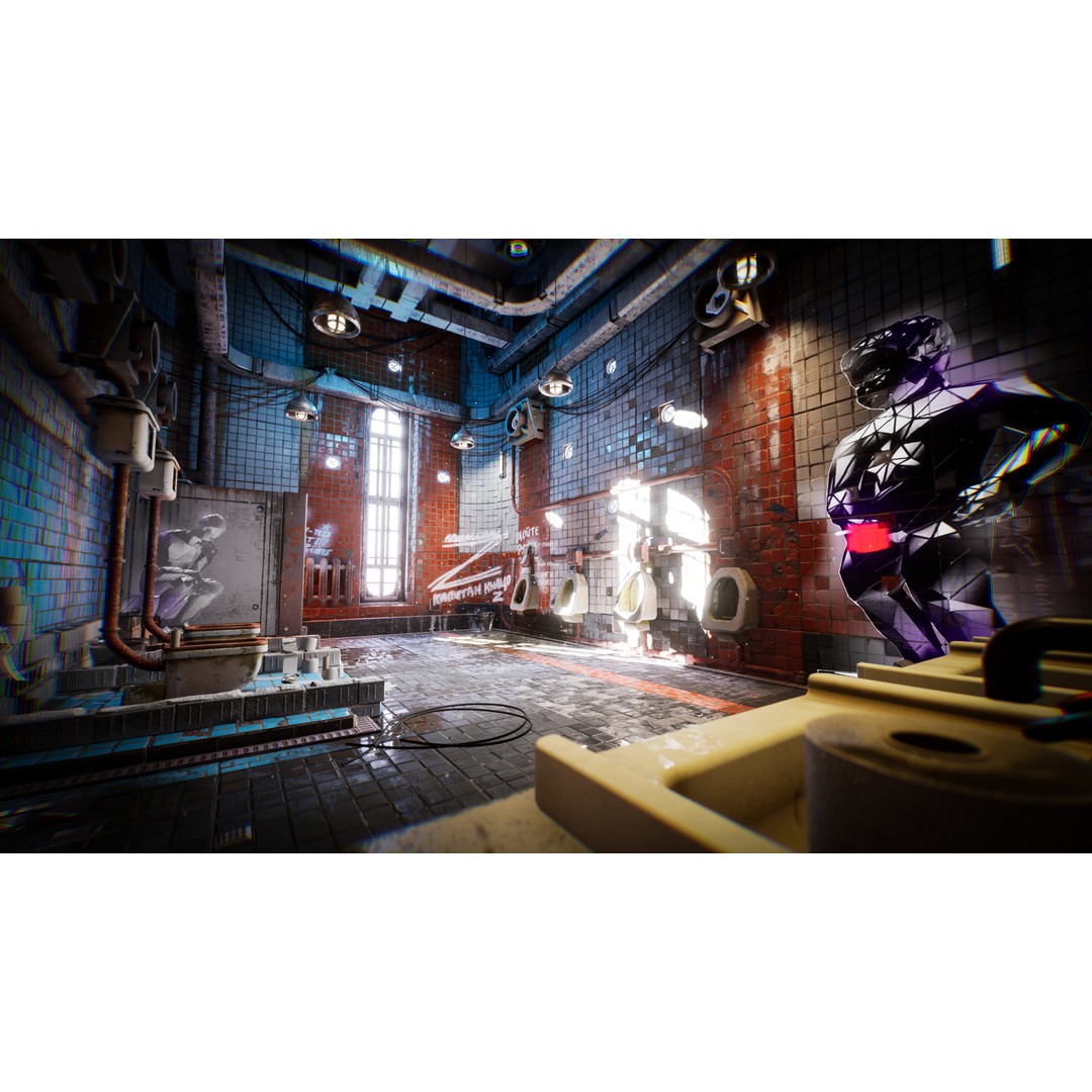 Cyberpunk Toilet 3D Model – Low Poly Game Asset, PBR Textures - View 5