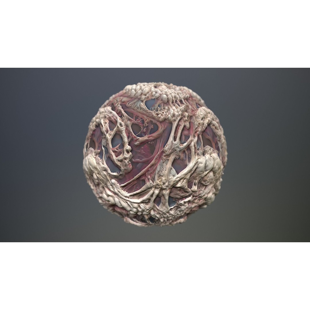 Monster Skin 3D Model – Seamless PBR Texture Pack, FBX - View 12