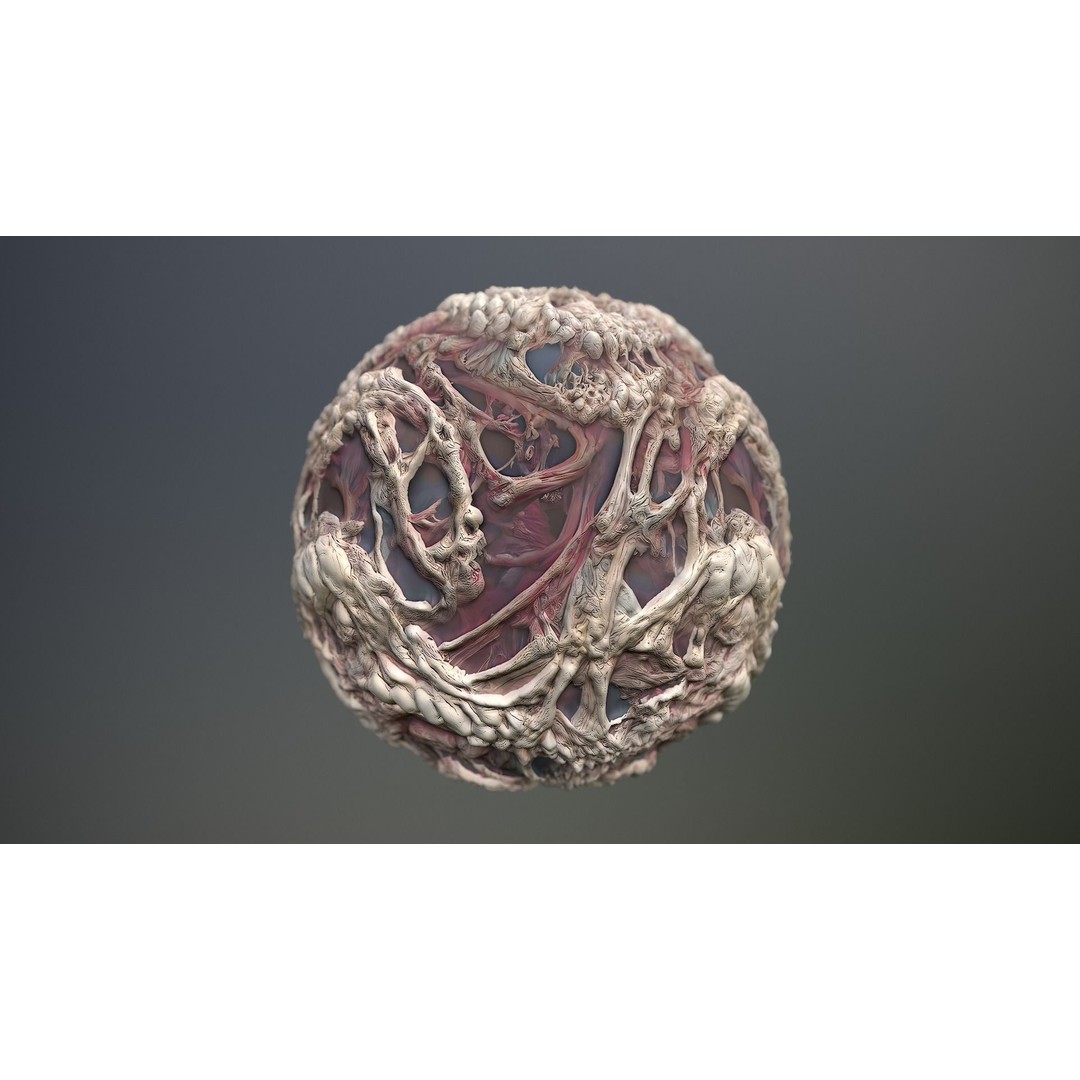 Monster Skin 3D Model – Seamless PBR Texture Pack, FBX - View 14