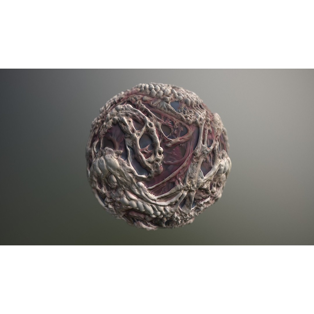 Monster Skin 3D Model – Seamless PBR Texture Pack, FBX - View 15