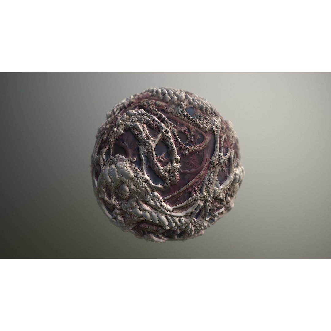 Monster Skin 3D Model – Seamless PBR Texture Pack, FBX - View 16