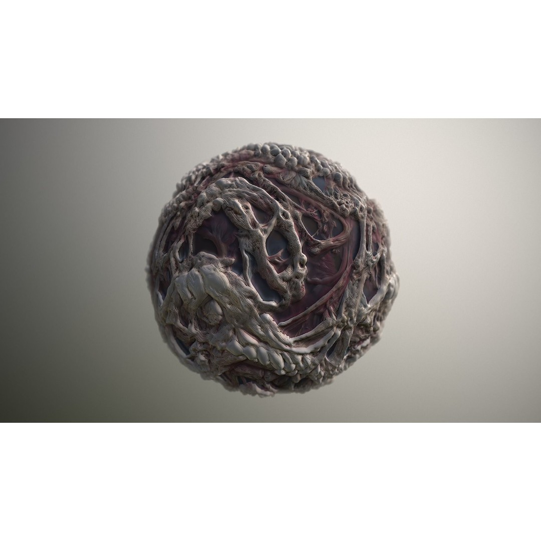 Monster Skin 3D Model – Seamless PBR Texture Pack, FBX - View 17