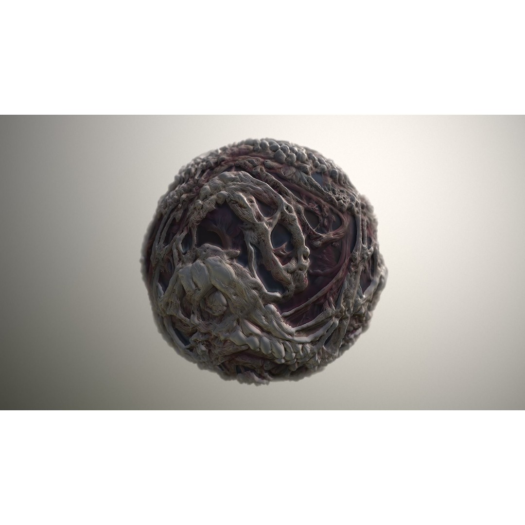 Monster Skin 3D Model – Seamless PBR Texture Pack, FBX - View 18