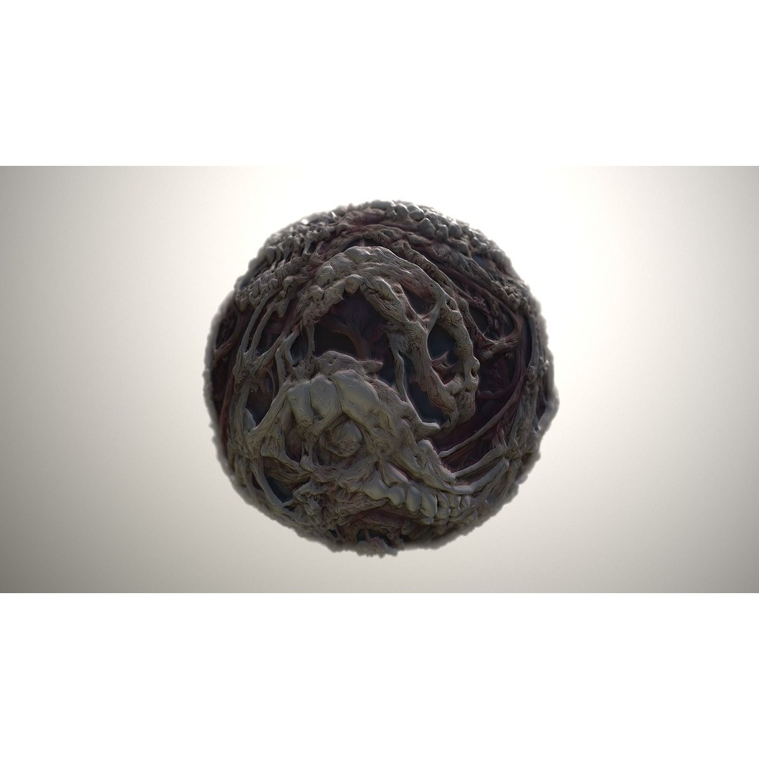 Monster Skin 3D Model – Seamless PBR Texture Pack, FBX - View 20