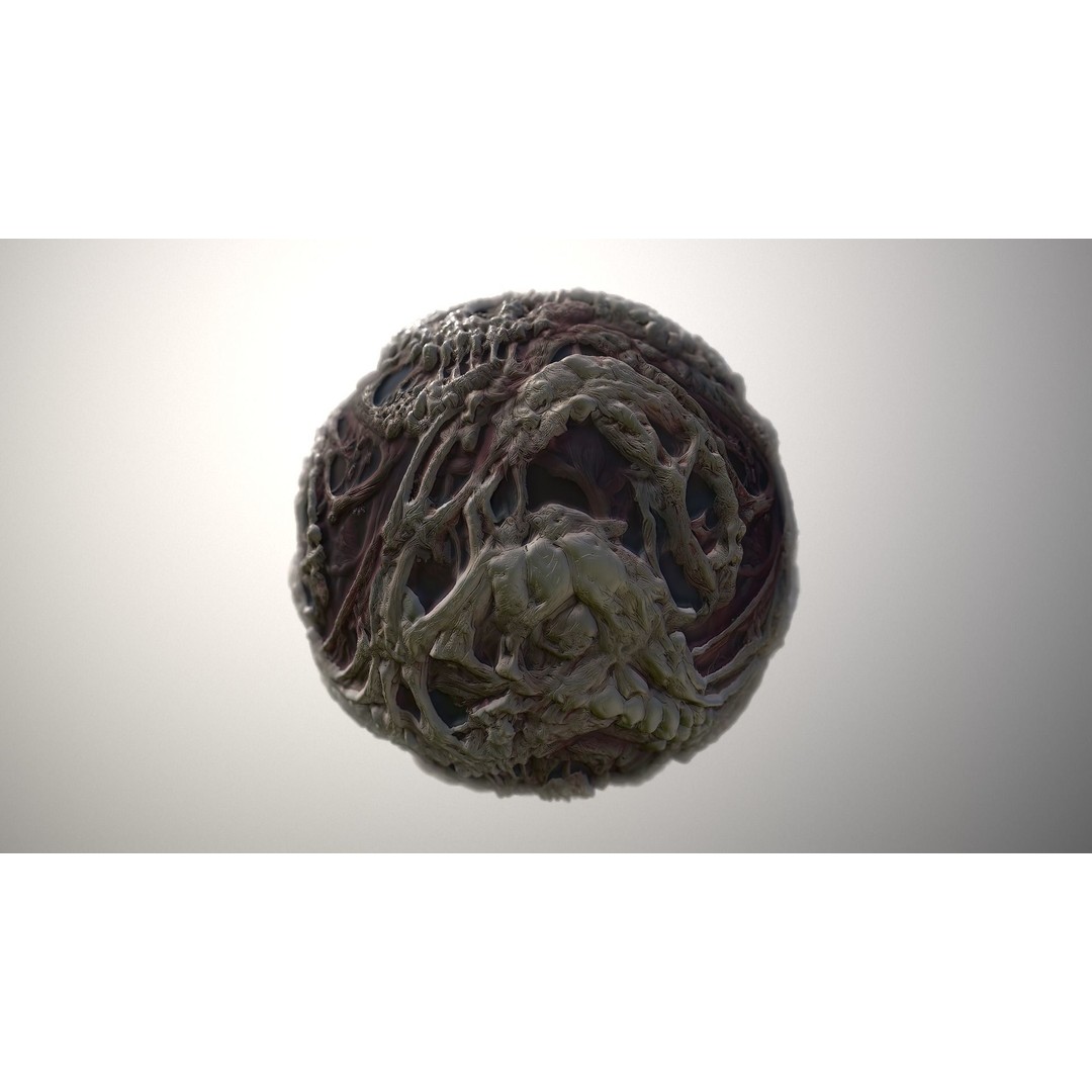 Monster Skin 3D Model – Seamless PBR Texture Pack, FBX - View 4