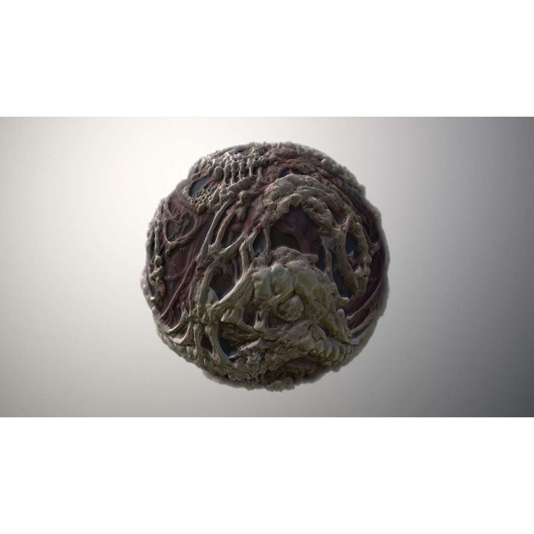 Monster Skin 3D Model – Seamless PBR Texture Pack, FBX - View 5