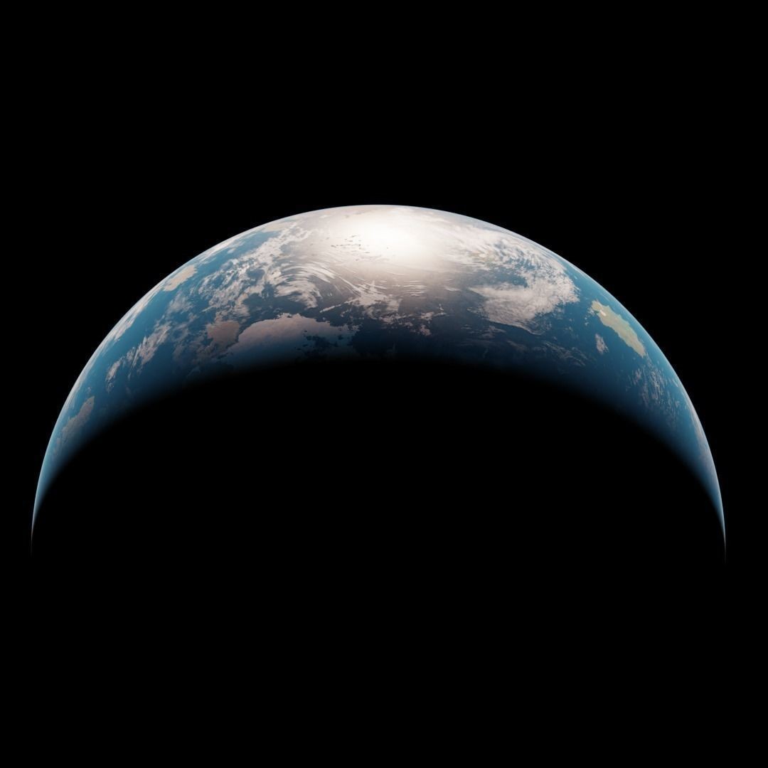 Terraformed Venus 3D Model – Low Poly Planet with 16k Textures, Blender, FBX - View 11