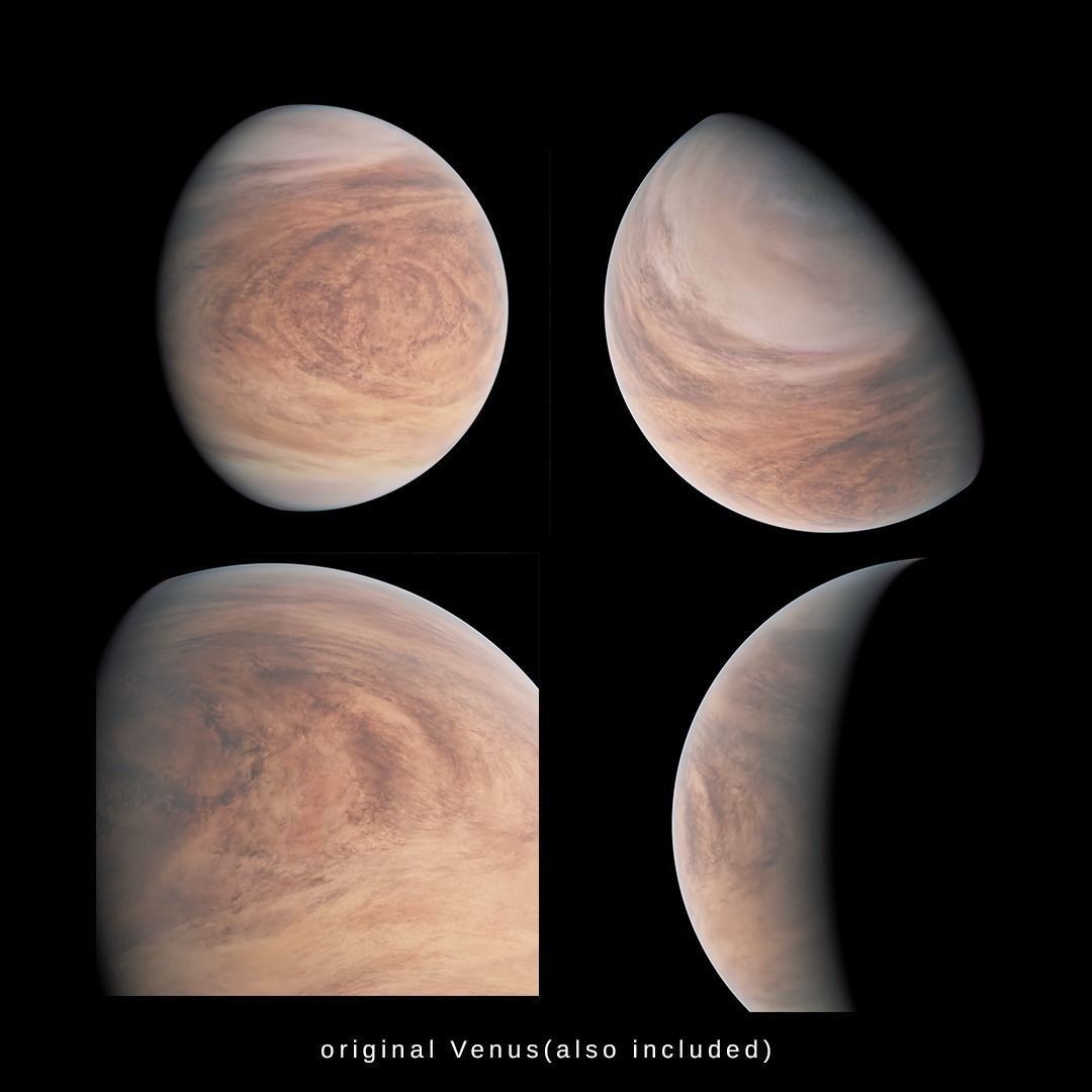 Terraformed Venus 3D Model – Low Poly Planet with 16k Textures, Blender, FBX - View 4