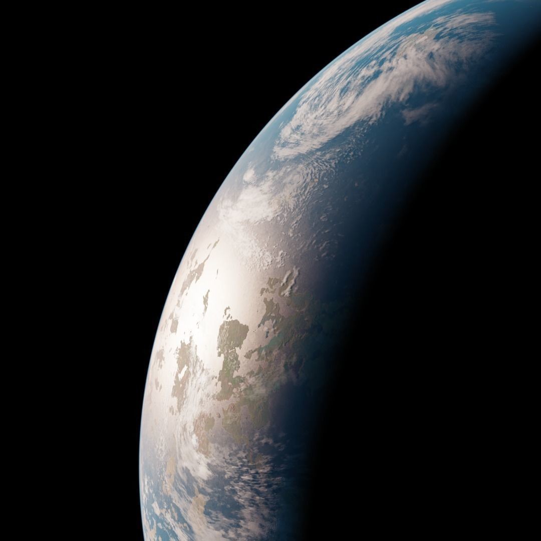 Terraformed Venus 3D Model – Low Poly Planet with 16k Textures, Blender, FBX - View 8