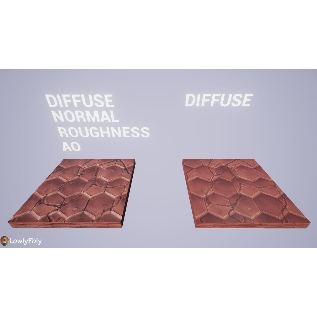 Stylized Roof 3D Model – Hand Painted Texture Pack, PBR Ready - View 18