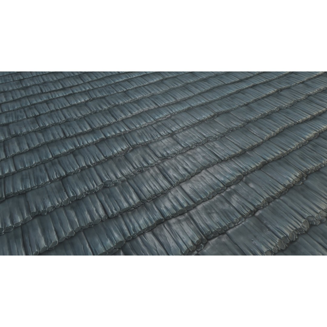 Stylized Roof 3D Model – Hand Painted Texture Pack, PBR Ready - View 23