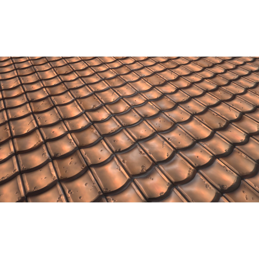 Stylized Roof 3D Model – Hand Painted Texture Pack, PBR Ready - View 26