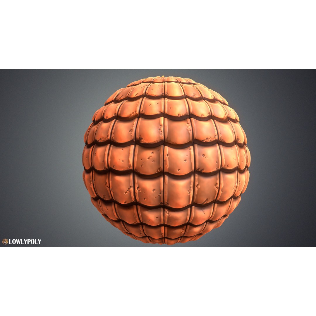 Stylized Roof 3D Model – Hand Painted Texture Pack, PBR Ready - View 28