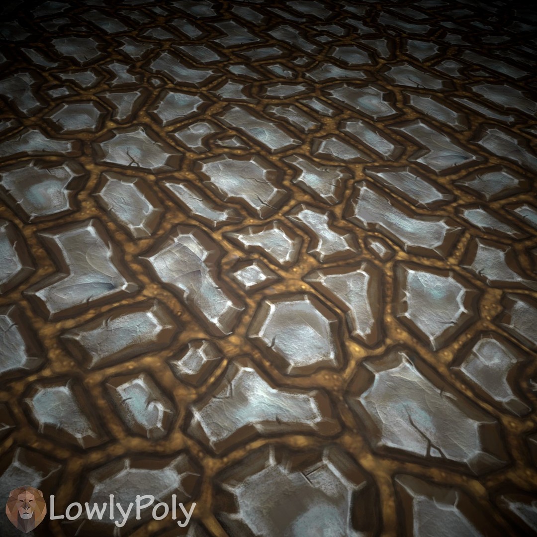 Stylized Ground Mix 3D Model – Hand Painted Textures, PBR, Unity & Unreal Engine - View 15