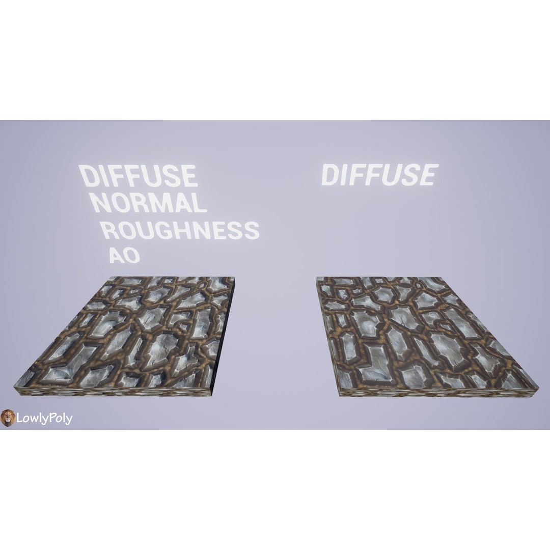 Stylized Ground Mix 3D Model – Hand Painted Textures, PBR, Unity & Unreal Engine - View 23