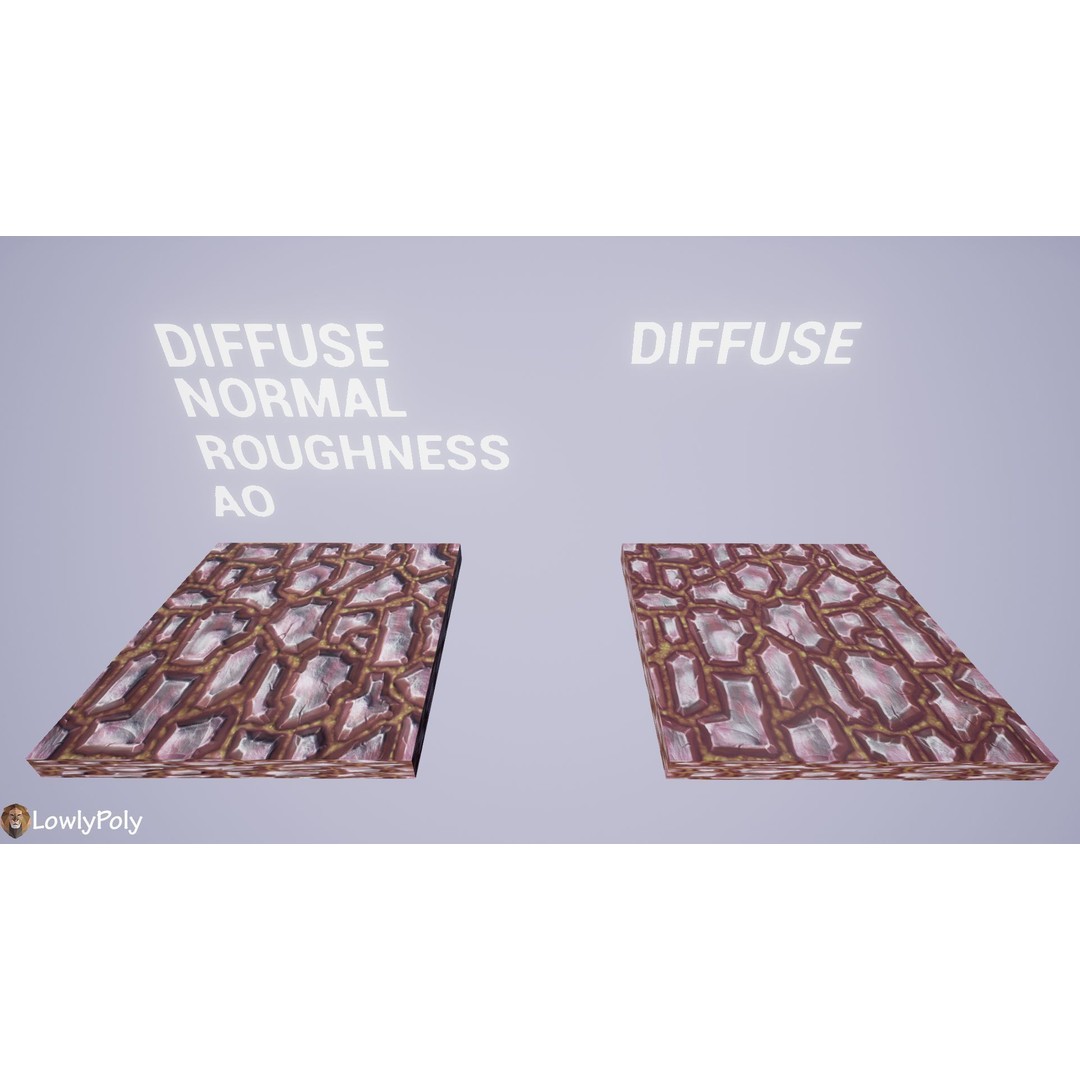 Stylized Ground Mix 3D Model – Hand Painted Textures, PBR, Unity & Unreal Engine - View 26