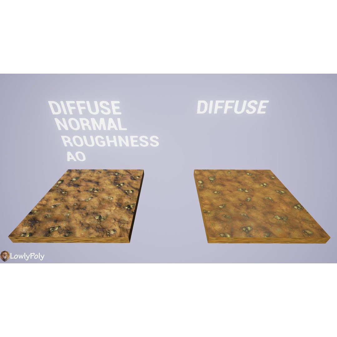 Stylized Ground Mix 3D Model – Hand Painted Textures, PBR, Unity & Unreal Engine - View 31