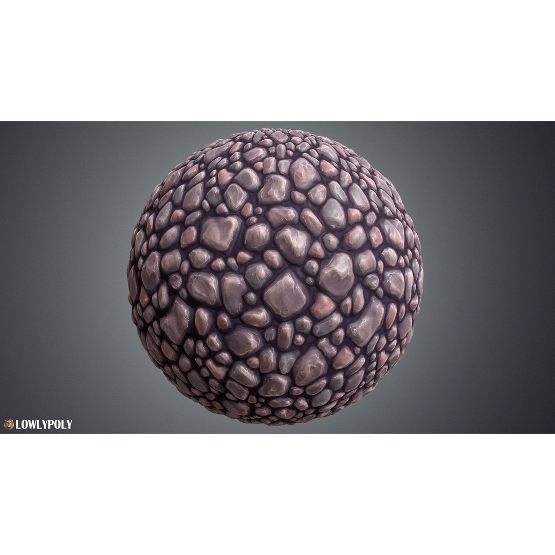 Stylized Ground Mix 3D Model – Hand Painted Textures, PBR, Unity & Unreal Engine - View 4