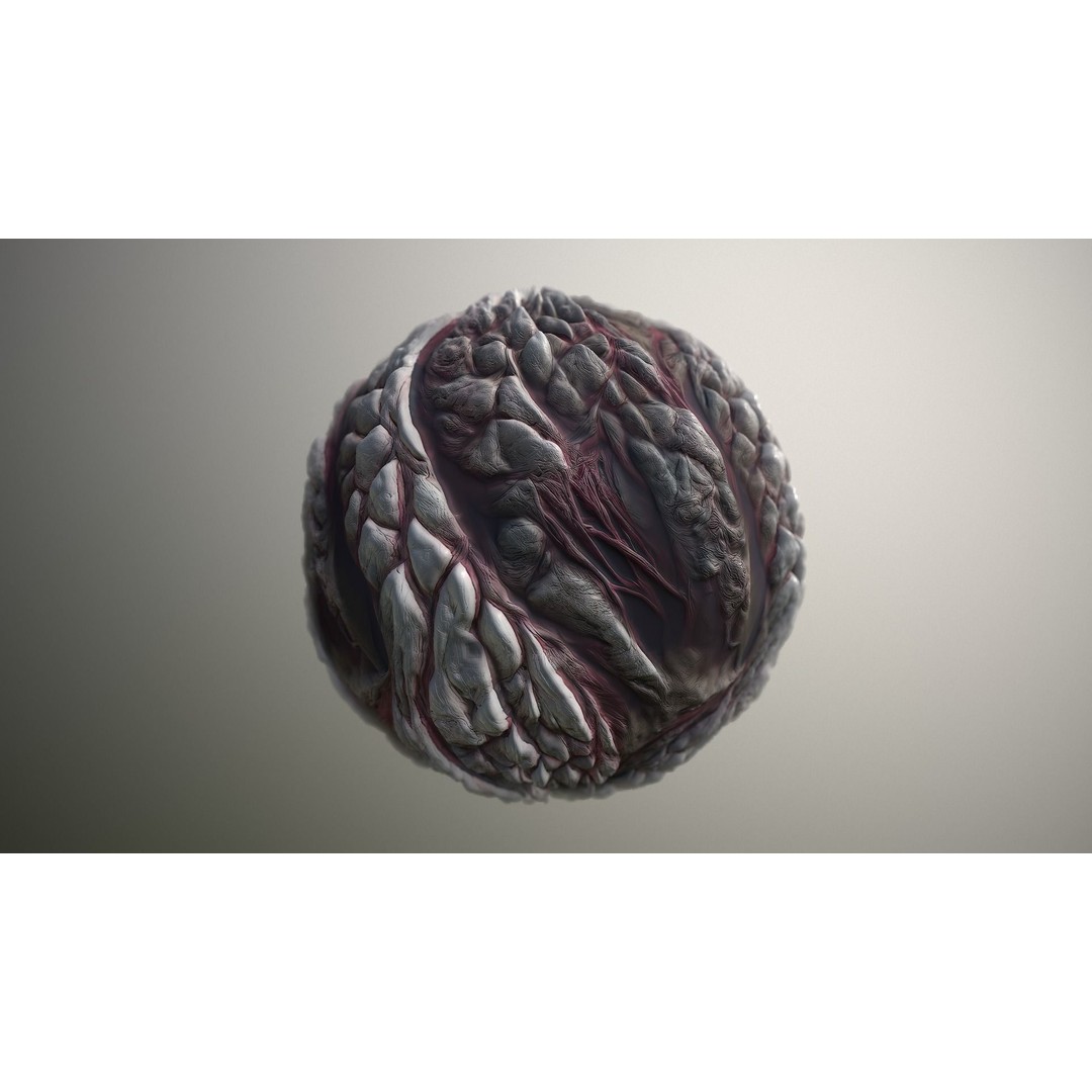 Skin Monster 3D Model – Seamless PBR Texture Pack for Game Assets - View 17